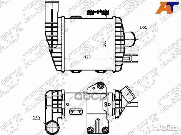 Радиатор интеркулера hyundai tucson 04-09/KIA S