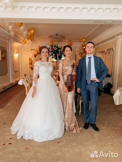 Скрипка и саксофон, музыканты на праздник