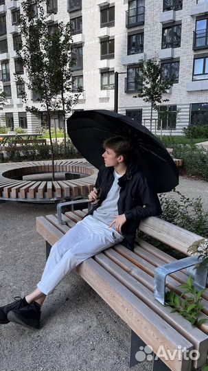 Зонт чёрный дизайнерский