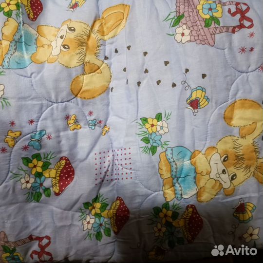 Одеяло детское на меху, овечья шерсть