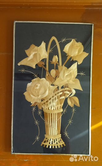 Картина пано маркетри винтаж СССР