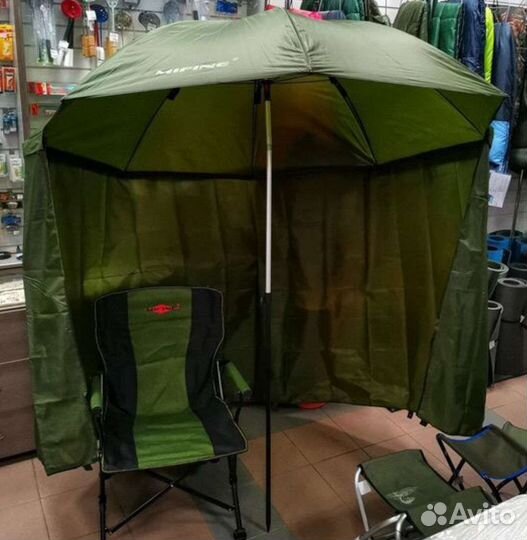 Рыболовный зонт с тентом