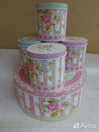 Набор банок металлических 5 штук