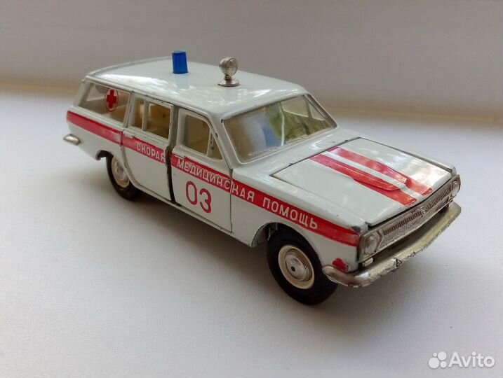 Модель Волга Газ 24 Скорая, СССР, 1:43