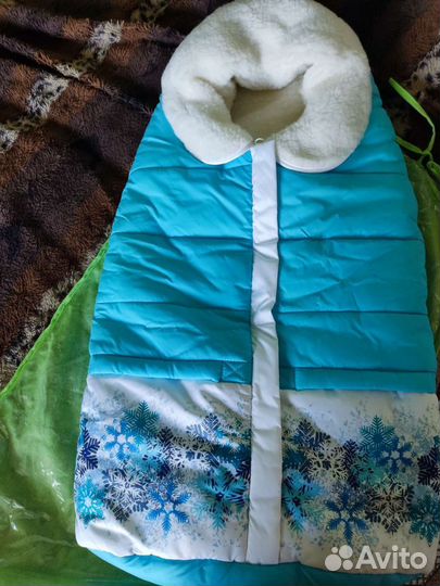 Конверт на выписку для мальчика зимний