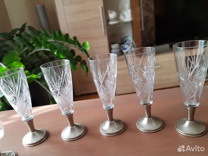 Рюмка хрусталь СССР на ножке