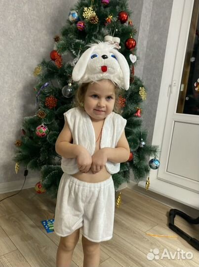 Новогодний костюм зайца, снеговика, зебры, божей к