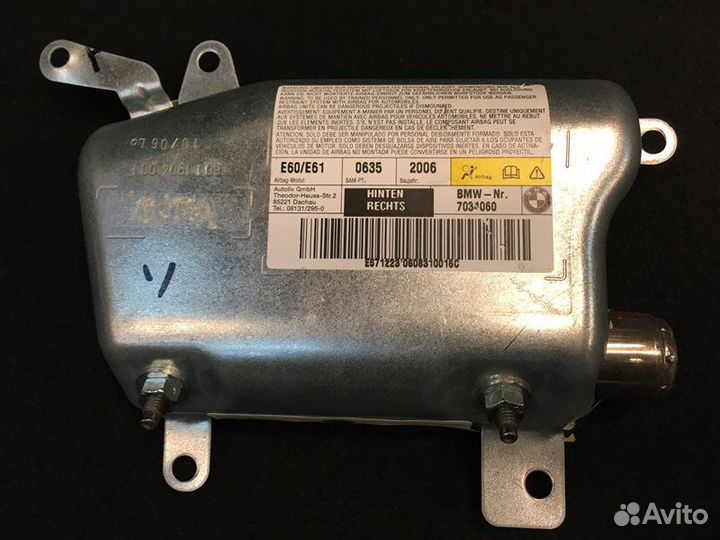 Подушка безопасности задняя правая Bmw 5-Series