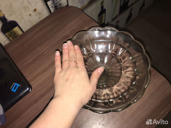 Ваза для фруктов на ножке СССР