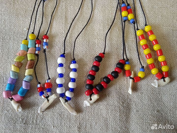 Украшение настоящий клык волка