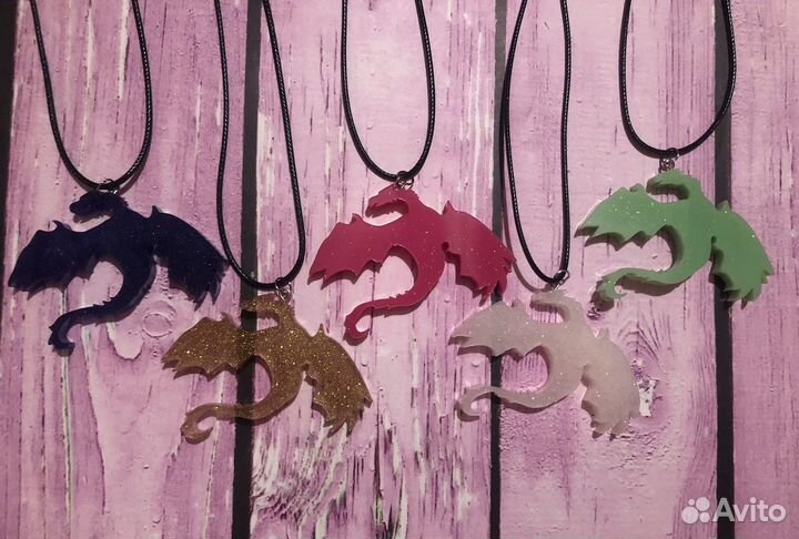 Кулон Дракон из эпоксидной смолы