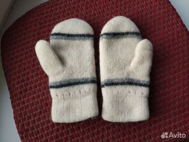Новые варежки шерсть