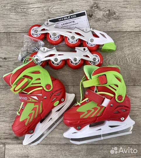 Коньки и ролики 2 в 1