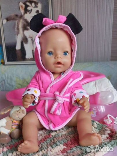 Baby Born оригинал с одеждой и ванночкой