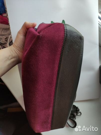 Сумка женская натуральная замша