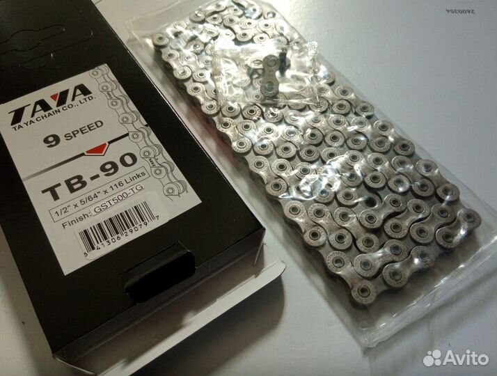 Цепь KMC X9, EPT, SL 9ск 116зв / Roxter Z90 / Taya