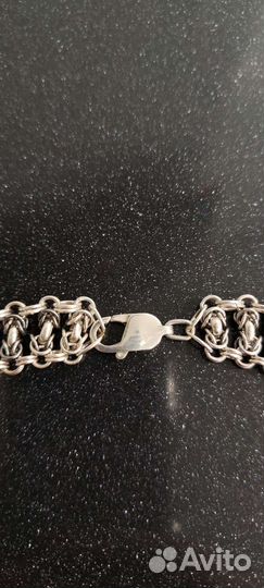 Серебряное колье 97 гр