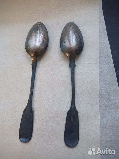 Ложка серебрение, XIX, начало XX века