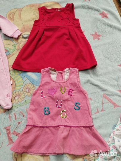 Одежда для девочки пакетом 68 74