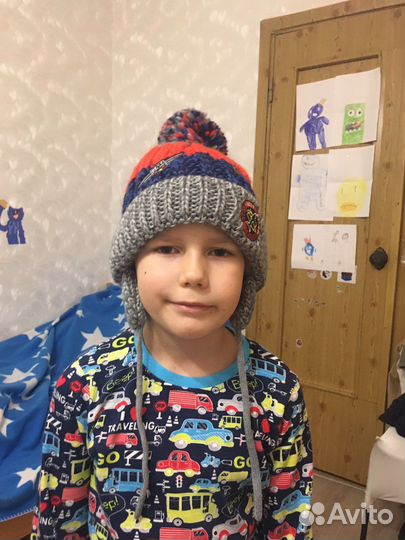 Зимняя шапка для мальчика 50