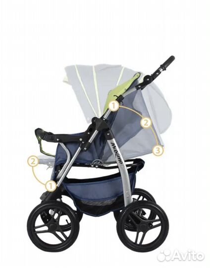 Коляска-трансформер Indigo Maximo