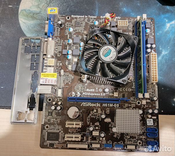 Материнская плата Asrock H61M-GS 1155 сокет
