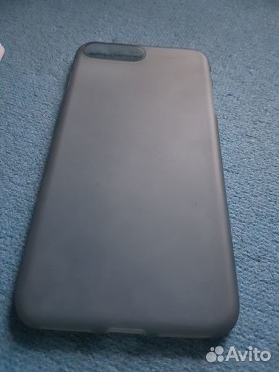 Чехол Серый Матовый iPhone 7 Plus + Защита плёнка