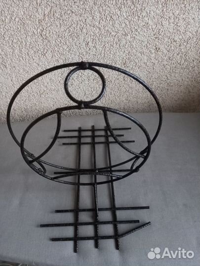 Кашпо для цветов металлическое, цвет антик