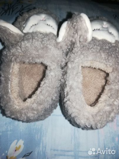 Тапочки меховые новые детские