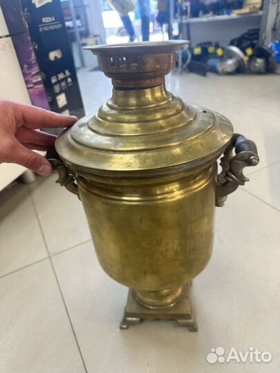 Самовар латунь