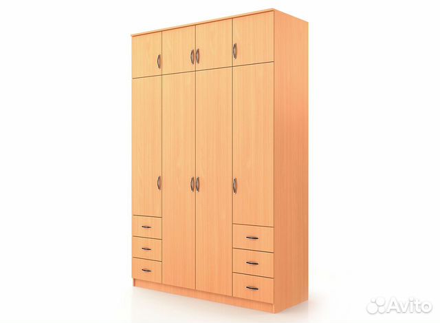 Шкаф четырехстворчатый 