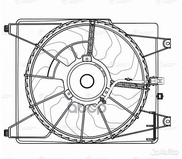 Э/вентилятор кондиц. для а/м Hyundai Grand Star