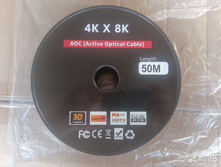 Кабель DisplayPort оптический 50 метров