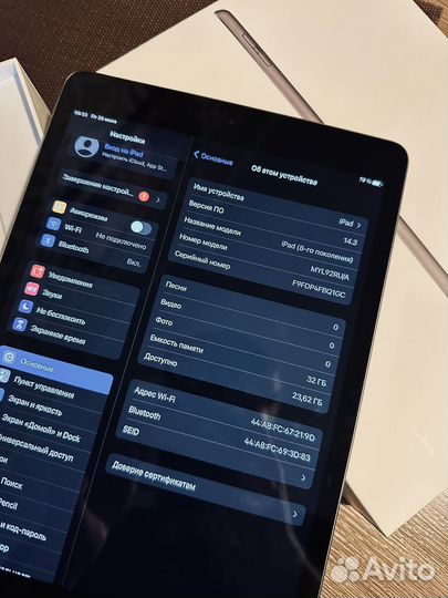 iPad 2020 32gb Space Gray акб100