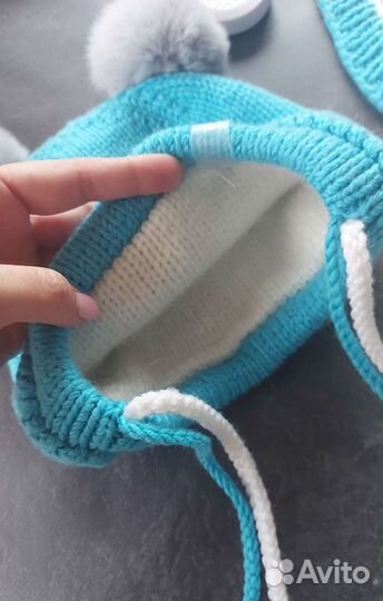 Шапка, снуд, варежки. ручная работа