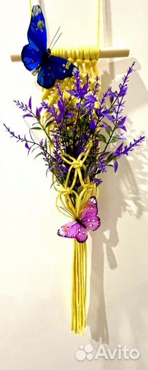 Панно макраме бохо