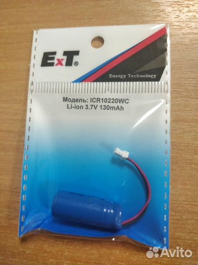 Аккумулятор ET ICR10220B-WC с разъемом 3.7В Li-Ion
