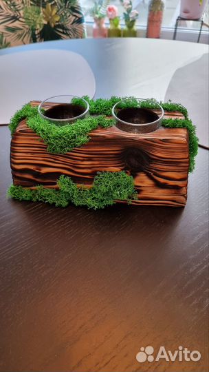 Подсвечник деревянный