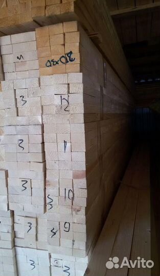 Брусок сухой строганный сорт вс 30*45*3000