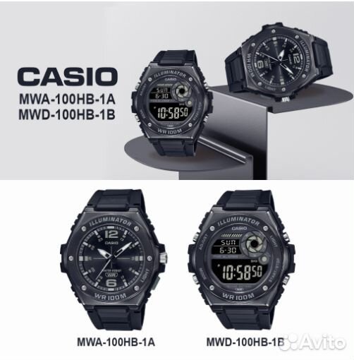 Часы Casio Collection MWA-100HB-1A