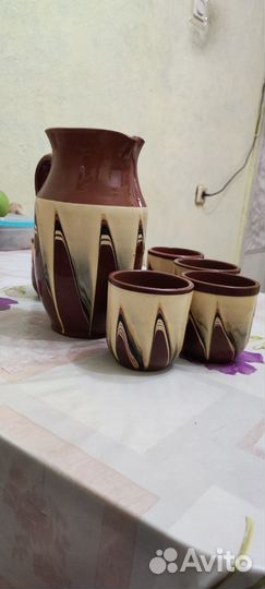 Глиняный кувшин старинный СССР