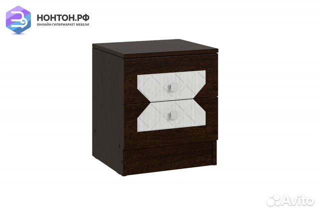 Тумба прикроватная Николь венге / лиственница свет
