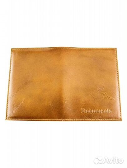 Обложка на паспорт и документы натур кожа новая