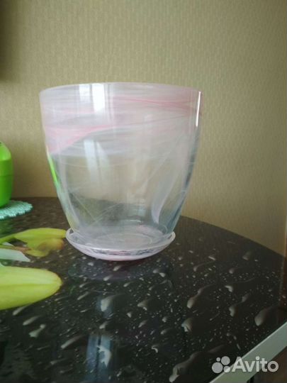 Горшок для орхидей стекло