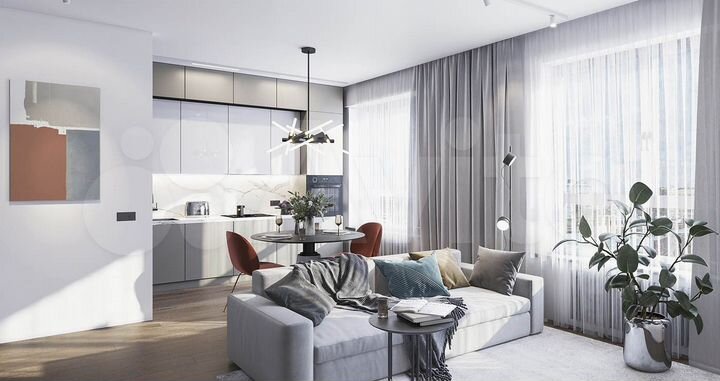 1-к. квартира, 50,3 м², 20/36 эт.