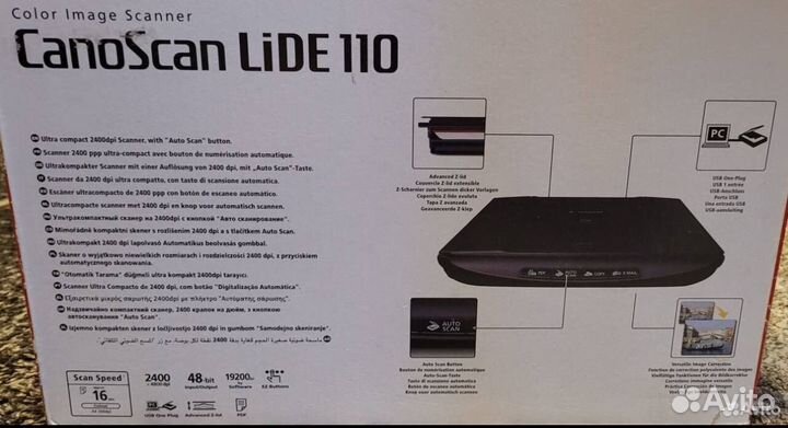 Сканер canon lide 110