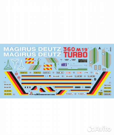 Italeri 1/24 сборная модель Magirus Deutz 3912