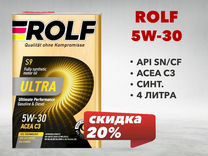 Масло моторное Rolf Ultra 5W-30 C3 SN/CF 4л