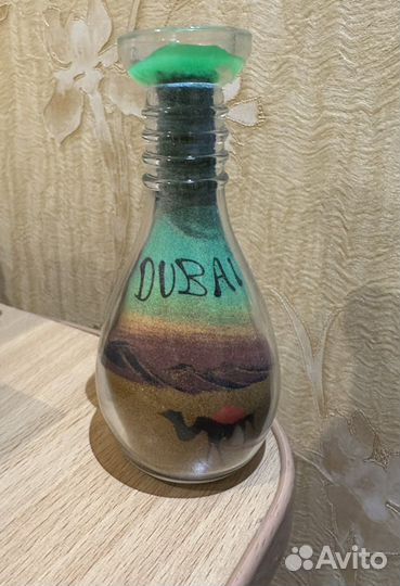 Свеча Дубай из песка