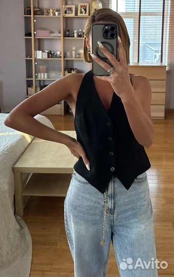 Льняной жилет Ralph Lauren оригинал